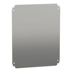 Placa de montaje metálica plana alt500xanch400mm de acero galvanizado