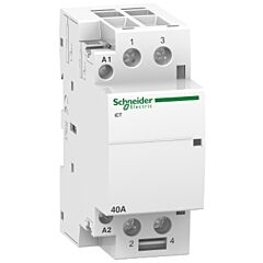 Contactor modular acti9 ict 40 a 2 p 2 na 230/240v ca