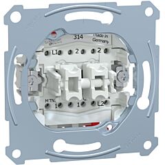 Mecanismo doble conmutador 10a 250vcompatible con la gama elegance y d-life