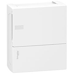 Resi9 mp - caja de distribución - superficie - 1 fila - 8 mód. - puerta blanca