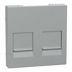 Tapa keystone rj45 doble aluminio