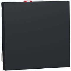 New unica, interruptor basculante, 10ax, 2 módulo, conexión rápida, ip4x, antracita