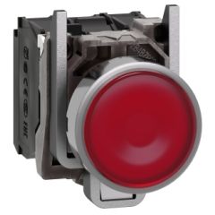 Harmony xb4 - pulsador  luminoso  led 24v na+nc rojo