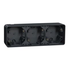Mureva styl caja triple superficie horiz. ip55 gris