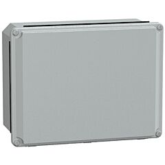 Caja industrial metálica - tapa baja- alt206xanch156xprof83 - ip55 - gris ral 7035