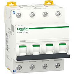 Interruptor magnetotérmico; acti9 ik60n; 3p+n; 20 a; curva c; 6000 a