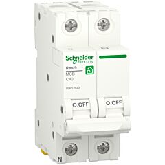 Interruptor magnetotérmico; resi9; 1p+n; 40 a; 6000 a; 230 v