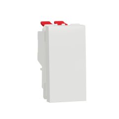 New unica, conmutador, 10ax, 1 módulo, conexión rápida, ip4x, polar