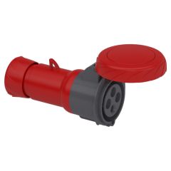 Pratika wander socket - straight - 32 a - 3p + e - 380...415 v ac - ip67