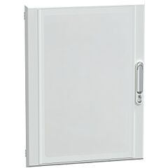 Puerta transparente, prismaset g, ip40, 600mm (an.) x 780mm (alt.), 15 módulos, blanca, ral 9003