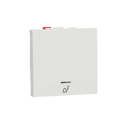 New unica pulsador 2 mod timbre led localiz polar