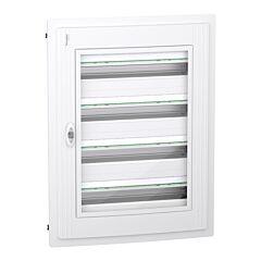 Envolvente modular, prismaset xs, 24 módulos 4 filas, empotrar, puerta transparente