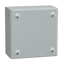 Caja industrial de metal con puerta ciega  h150xw150xd80 ip66 ik10 ral 7035