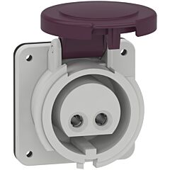 Pratika industrial socket - 16 a - 2p - 20...25 v ac - ip44