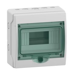Mini kaedra - caja estanca - superficie - 1 fila - 8 mód. - ip65
