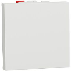 New unica, pulsador na, 10 a, 2 módulos, conexión rápida, ip4x, polar