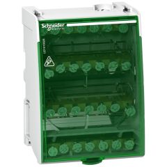Repartidor modular; linergy; 4p; 100 a; 4x7 conexiones