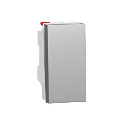 New unica pulsador 1 mod aluminio