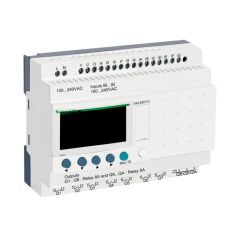 Zelio logic - relé programable modular zelio logic - 26 e s - 100..240 v ca - reloj - pantalla