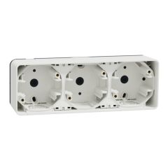 Mureva styl caja triple superficie horizontal blanco
