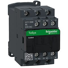 Contactor tesys d - 3p(3 na) - ac-3 - <= 440 v 9 a - 24 v cc bobina