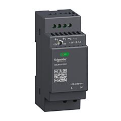 Fuente de alimentación regulada, 100-240v ac, 12v 2.1 a, monofásica, modular