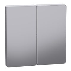 Tecla doble d-life aluminio