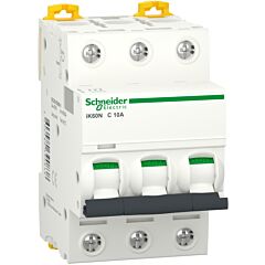 Interruptor magnetotérmico; acti9 ik60n; 3p; 10a; curva c; 6000 a