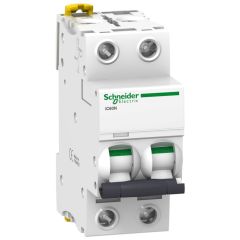 Interruptor magnetotérmico; acti9 ic60n; 2p; 10 a; curva c; 66000 a/10 ka