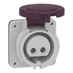 Pratika industrial socket - 16 a - 2p - 20...25 v ac - ip44