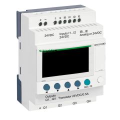 Relé inteligente modular zelio logic - 10 i o - 24 v dc - reloj - pantalla