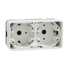 Mureva styl caja doble superficie horizontal blanco