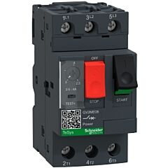 Disyuntor de motor magnetotérmico gv2me - 2,5/4a