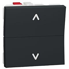 New unica pulsador de persianas antracita