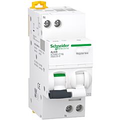 Interruptor automático diferencial combinado, acti 9 icv40, 1p+n, 16a, curva c, 30ma, ac
