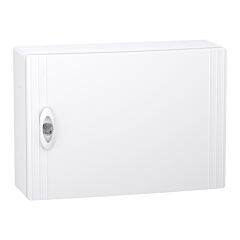 Envolvente modular, prismaset xs, 1 fila 18 módulos  superficie, puerta blanca