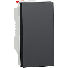 New unica pulsador 1 mod antracita