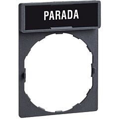 Porta etiqueta c/etiqueta  parada