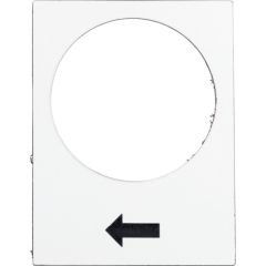 Leyenda - 30 x 40 mm - blanco  - subir o derecha, lento