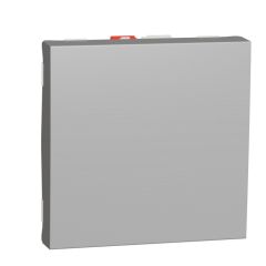 New unica conmutador 2 mod aluminio