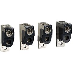 4 bornes em alu. p/ 2 cabos 50-120mm2 + separador de fases (nsx100/250 inv/ins)