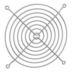Rejilla protectora trasera metálica, diámetro 114mm