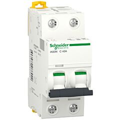 Interruptor magnetotérmico, acti9 ik60, 2p, 40a, curva c, 6ka