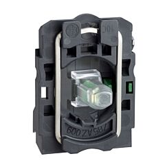 Cuerpo diámetro 22mm 24v 1 na con led verde tornillo embellecedor plástico