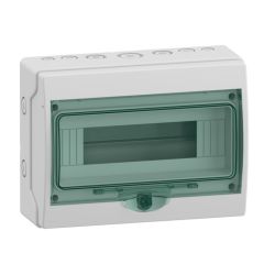 Mini kaedra - caja estanca - superficie - 1 fila - 12 mód. - ip65