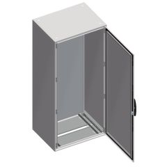 Armario compacto de acero panelset sm, con placa de montaje 1800x1000x400,