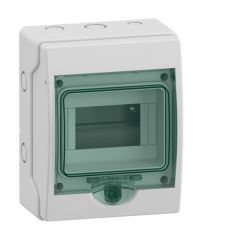 Mini kaedra - caja estanca - superficie - 1 fila - 6 mód. - ip65