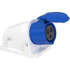 Toma de pared pk patrika fast 16 a ip44 220 v 2p+t 50-60 hz