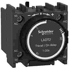 Bloque de contactos de retraso en tiempo, tesys deca, 1 na + 1 nc, retraso activado 1-30 s, frontal