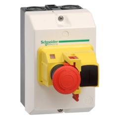Armario para tesys gv2me - ip55 - equipado con parada de emergencia